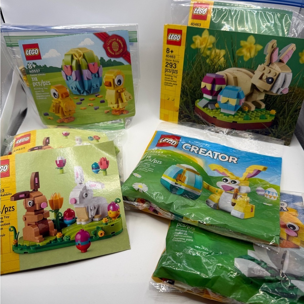 Lot of 5 LEGO Spring Easter Animal Theme Building Sets